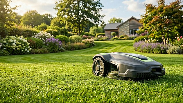 Robotick� seka�ky st��haj� tr�vu tak �asto, �e nest�h� p�er�st a zarovnan� kone�ky se tak jen mul�uj�.