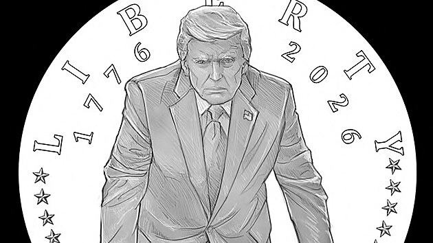 Americk� Komise pro kr�sn� um�n� schv�lila n�vrh zlat� mince s podobiznou prezidenta Trumpa k p�ipom�nce 250. v�ro�� zalo�en� Spojen�ch st�t�. (19. b�ezna 2026)