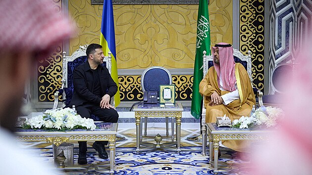 Ukrajinsk� prezident Volodymyr Zelenskyj nav�t�vil Sa�dskou Ar�bii. (26. b�ezna 2026)