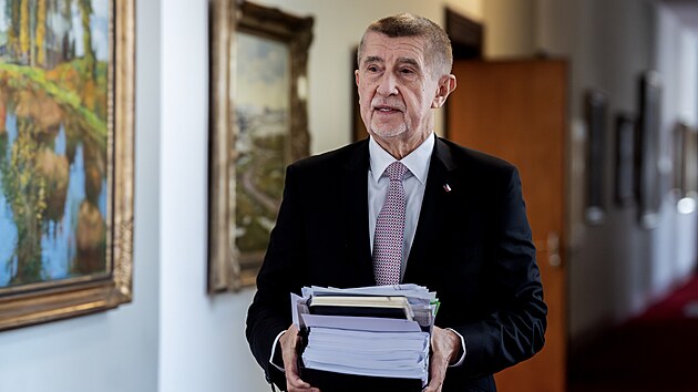 Premi�r Andrej Babi� p�ich�z� na jedn�n� vl�dy (23. b�ezna 2026)