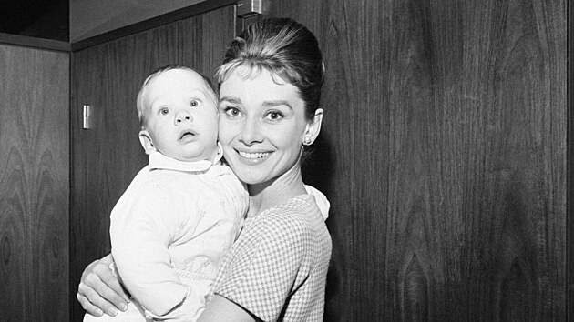 Audrey Hepburnov� se synem Seanem (1961)
