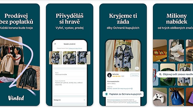 Aplikace Vinted: secondhand, jednodu�e