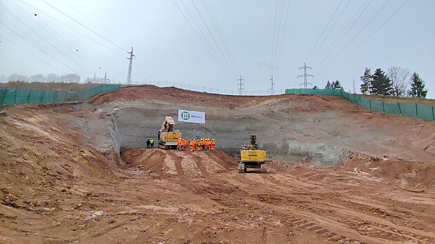 Stavba tunelu Doln� Radechov� na obchvatu N�choda (26. b�ezna 2026)