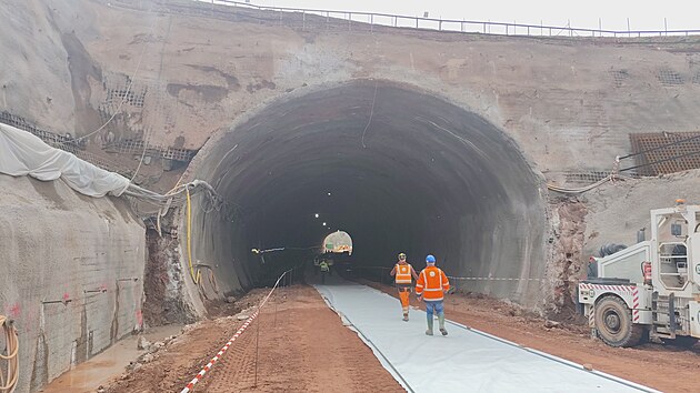 Stavba tunelu Doln� Radechov� na obchvatu N�choda (26. b�ezna 2026)