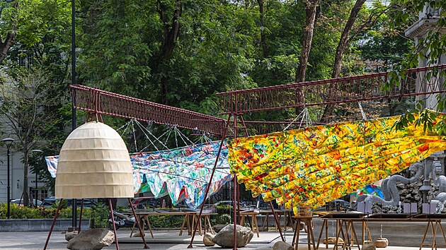 Za projektem T10A Pavilion stoj� architekti: Mai Lan Chi Obtulovi�ov�, Marek Obtulovi� a Nguyen Duc Trung.