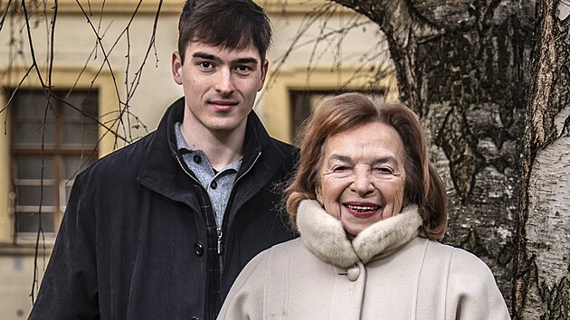 Robert Klaus a jeho babi�ka Livia Klausov�