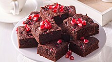 Brownies se semínky z granátkové jablka