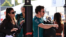 Fernando Alonso a jeho partnerka Melissa Jiménezová