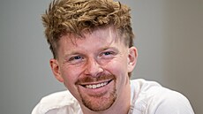 �eský reprezentant Pavel �ulc na tiskové konferenci p�ed bará�í o mistrovství...