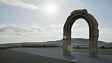 U gotického portálu z Byst�ice na Chomutovsku odborníci navrhují jeho p�esun na...