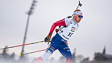 Vít�zslav Hornig na trati závodu s hromadným startem v Oslu