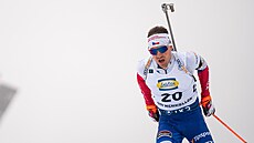 Michal Kr�má� na trati závodu s hromadným startem v Oslu