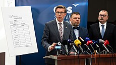 Tisková konference poslaneckého klubu ODS. Na snímku hovo�í Martin Kupka. (24....