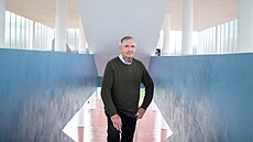 Zlínský historik Zden�k Pokluda v Památníku Tomá�e Bati ve Zlín�. (b�ezen 2026)