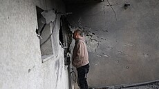 Následky íránského útoku na izraelské m�sto Kafr Kásim (26. b�ezna 2026)