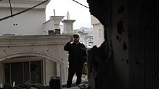 Následky íránského útoku na izraelské m�sto Kafr Kásim (26. b�ezna 2026)
