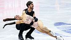 Laurence Fournierová Beaudryová a Guillaume Cizeron b�hem rytmických tanc�.