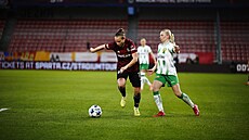 Michaela Khýrová ze Sparty proti Hammarby.
