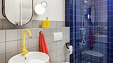 �luté detaily v koupeln�, jako jsou vodovodní baterie nebo dávkova� mýdla,...