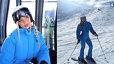 Olympijská vít�zka Jutta Leerdamová si po sezon� dop�ává odpo�inek na horách....