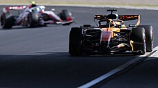 Oscar Piastri z McLarenu b�hem tréninku na Velkou cenu Japonska
