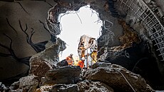 Prora�ení tunelu Dolní Radechová na stavb� obchvatu Náchoda (26. b�ezna 2026)