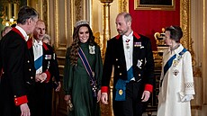 Tim Lawrence, princ Edward, princezna Kate, princ William a princezna Anna na...