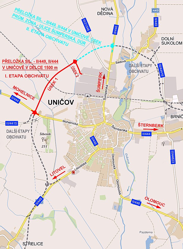 Uničov bypass'ı bu yıl inşa edilmeye başlanacak