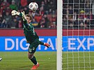 Zasahuje dánský branká� Mads Hermansen.