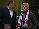 P�edseda FA�R David Trunda a prezident Petr Pavel p�ed za�átkem bará�ového...
