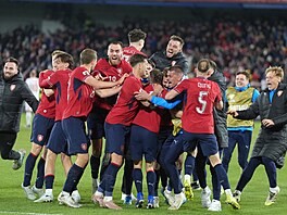 �e�tí fotbalisté slaví postup na mistrovství sv�ta 2026.