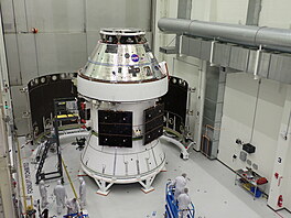 Kosmická lo� Orion pro misi Artemis II, která dostala jméno Integrity.