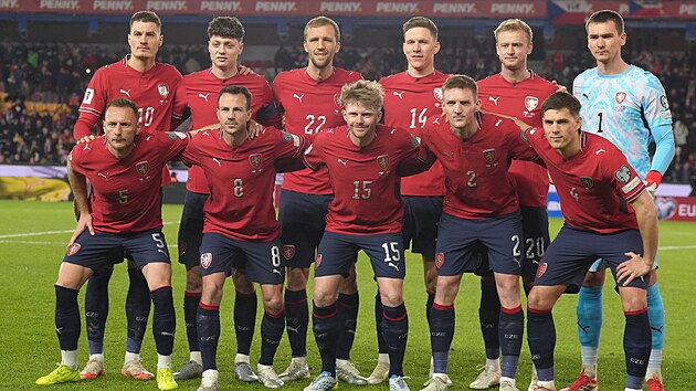 �e�tí fotbalisté p�ed utkáním s Dánskem.