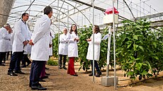 Královna Letizia nav�tívila experimentální stanici Cajamar Las Palmerillas p�i...