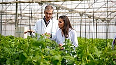 Královna Letizia nav�tívila experimentální stanici Cajamar Las Palmerillas p�i...