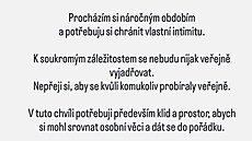Daniel Krej�ík se vyjád�il na sociálních sítích. (30. b�ezna 2026)