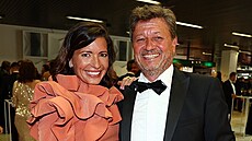 Romana Go��íková a Karel Janák na zahájení MFF KV (28. �ervna 2024)