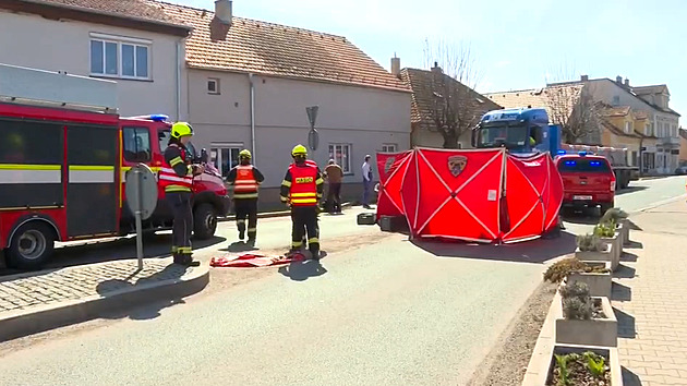 Muž vystoupil z auta a srazil ho kamion, oživovali jej i kolemjdoucí