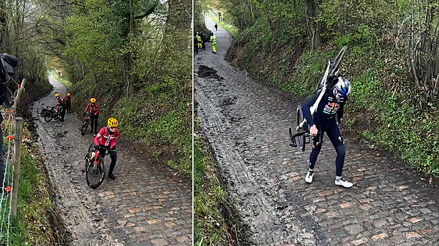 Pozor, klouže to. Nehoda popelářského vozu narušila přípravu na Flandry Pozor, klouže to. Nehoda popelářského vozu narušila přípravu na Flandry