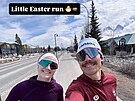 Kanadský biatlonista Adam Runnalls vyrazil s man�elkou Lucy na malý velikono�ní...