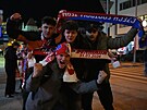 �e�i slaví postup fotbalist� na MS.