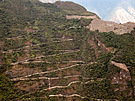 Switchback climb to Machu Picchu