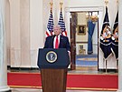 Prezident Donald Trump hovo�il v Bílém dom� o válce s Íránem. (1. dubna 2026)