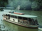 Lod� na Brn�nské p�ehrad� na historických snímcích z roku 1984.