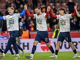 �e�tí fotbalisté slaví postup na MS.
