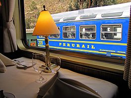Hiram Bingham train by Perurail to Machu Picchu and Sacred Valley Peru -...