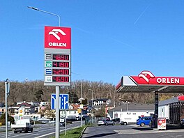 �erpa�ka Orlen v Chebu v úterý 7. dubna 2026 - základní natural za 41,90, nafta...