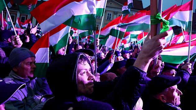 P�edvolební mítink Viktora Orbána ve m�st� Györ (27. b�ezna 2026)