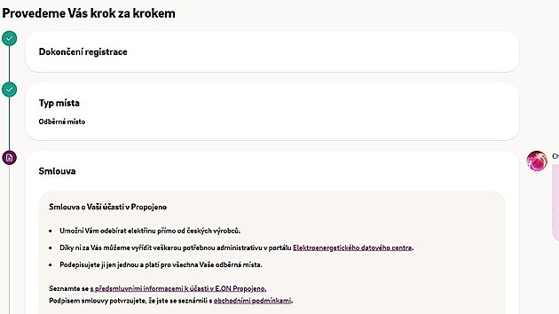 Postup p�ihl�en� do slu�by