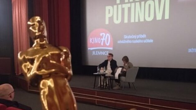 Prom�t�n� sn�mku Pan Nikdo proti Putinovi v jilemnick�m Kin� 70. (4. dubna 2026)